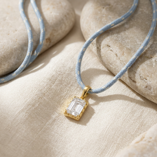 AI-styled Blue necklace