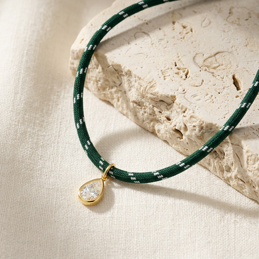 AI-styled Green necklace