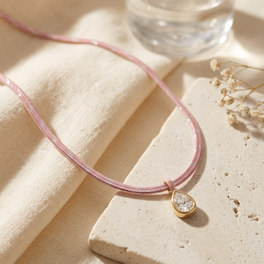 AI-styled Pink necklace
